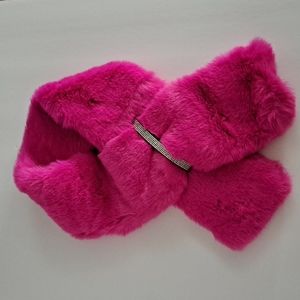 Hot Pink Faux Fur Neck Wrap